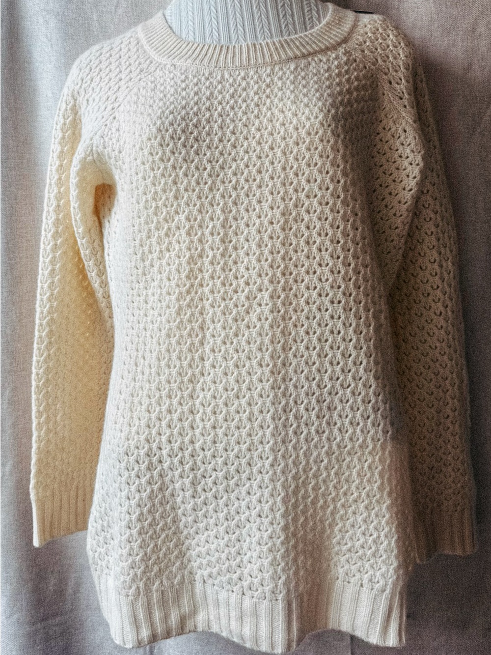🍦 100% Cashmere • Saffron • Vanilla Bean Honeycomb • Ivory Cream • NWT